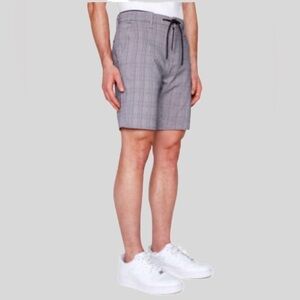 EZEKIEL Men’s Grey & Black Causal Stretch Comfortable Long Primus Striped Short